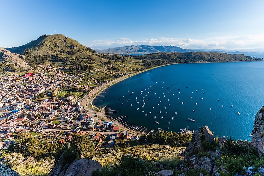 Lake Titicaca, located on the border of Peru and Bolivia, is the world's highest navigable lake.