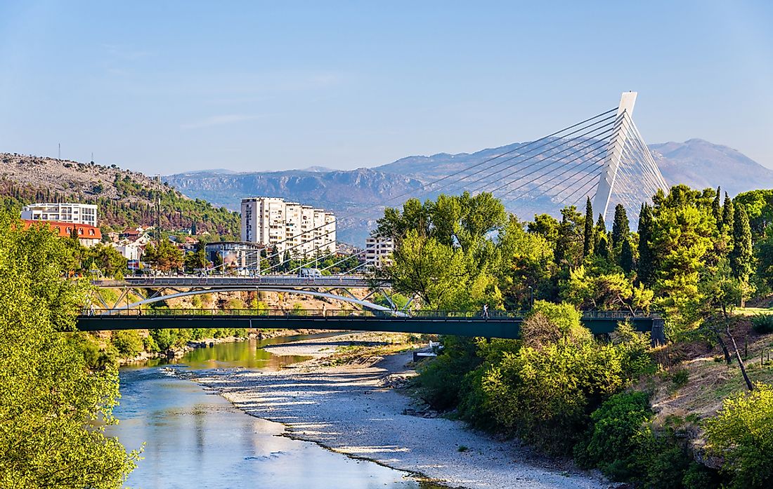 Podgorica, the capital of Montenegro. 