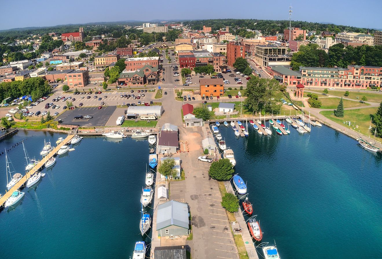 Marquette, Michigan is a port city on the shores of Lake Superior.