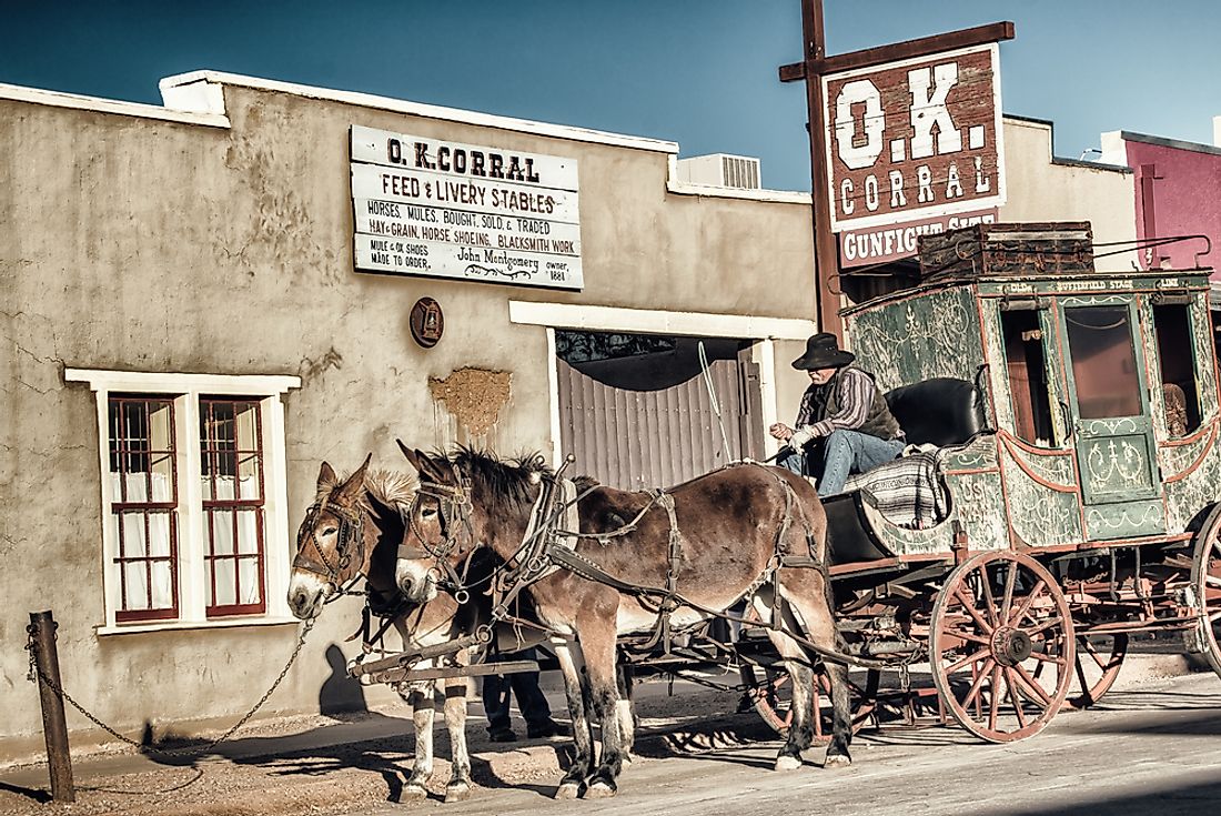 The O.K. Corral in Tombstone, Arizona. Editorial credit: Atomazul / Shutterstock.com