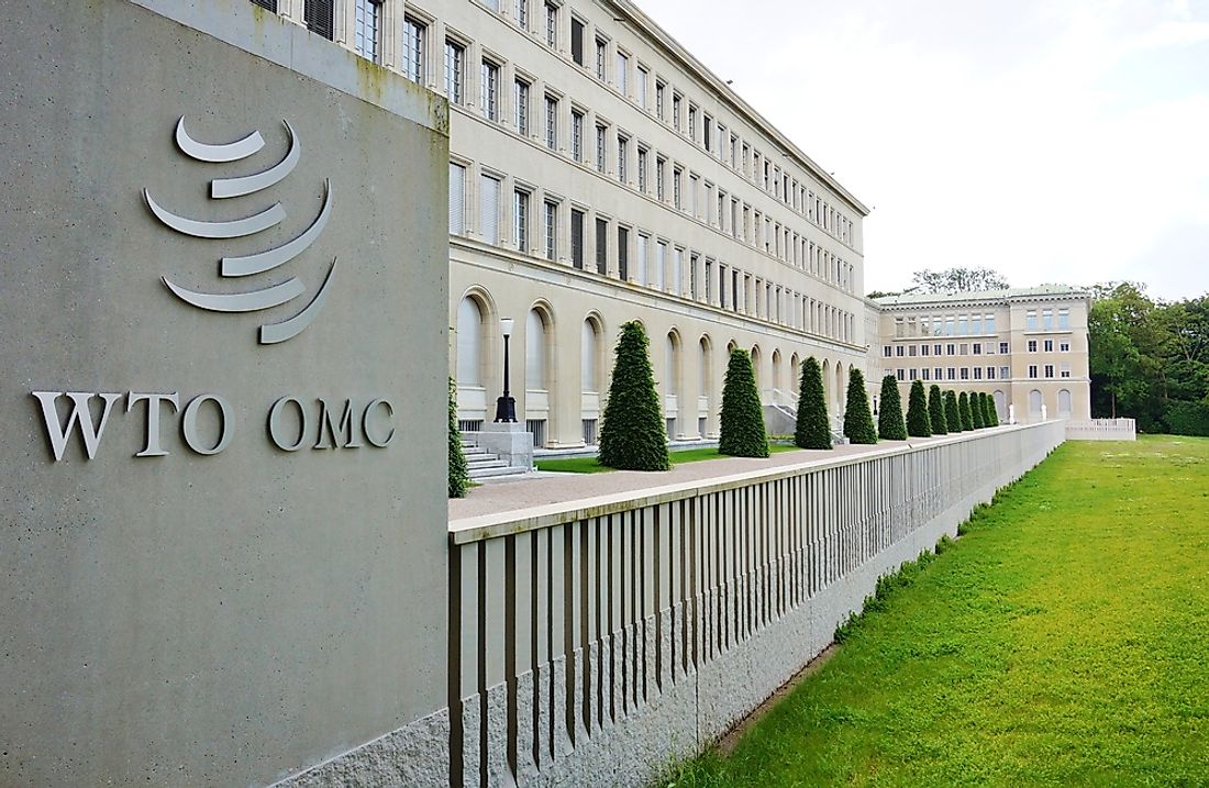 World Trade Organization (WTO) headquarters at the Centre William Rappard in Geneva, Switzerland. Editorial credit: EQRoy / Shutterstock.com