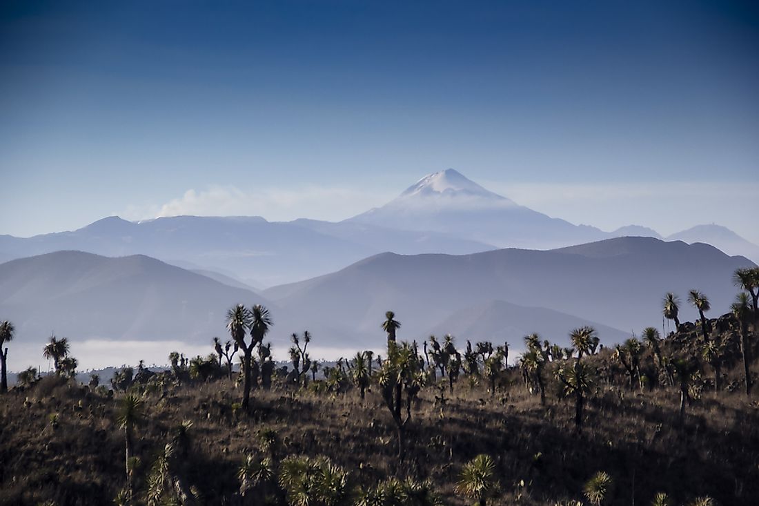 The Pico de Orizaba stratavolcano is Mexico's highest point. 
