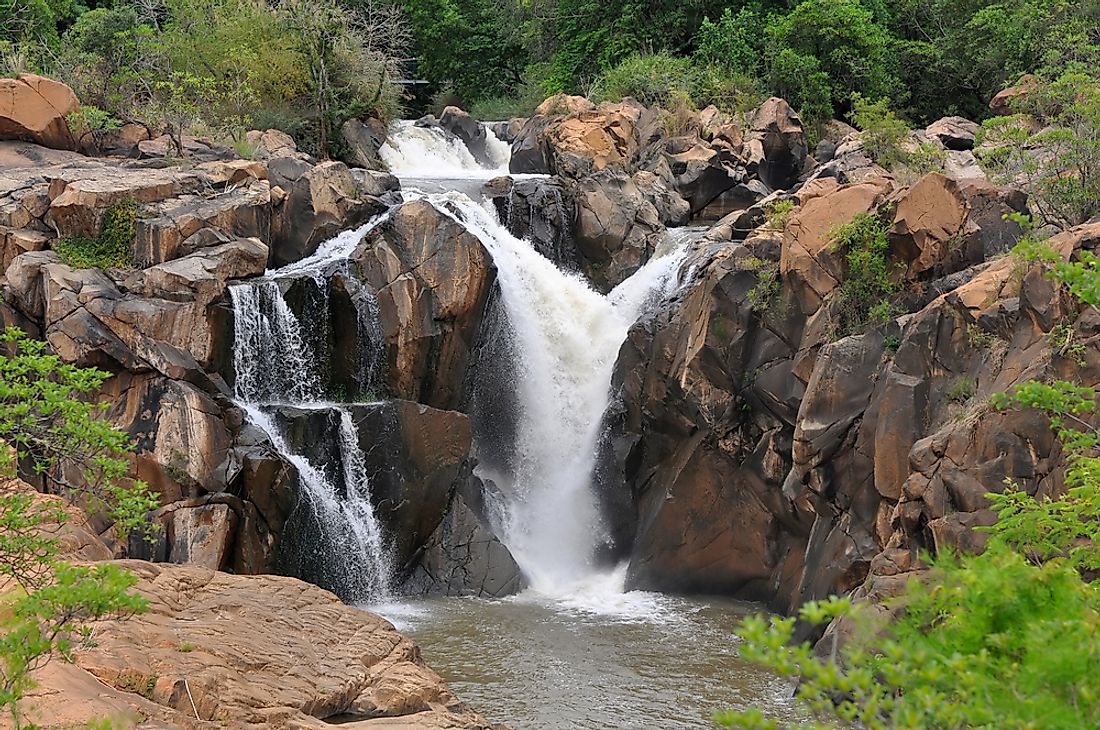 A waterfall in Mpumalanga, South Africa. 