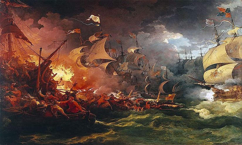 The Spanish Armada: Catholic Spain's failed attempt to overthrow Elizabeth of the House of Tudor and take control of England.