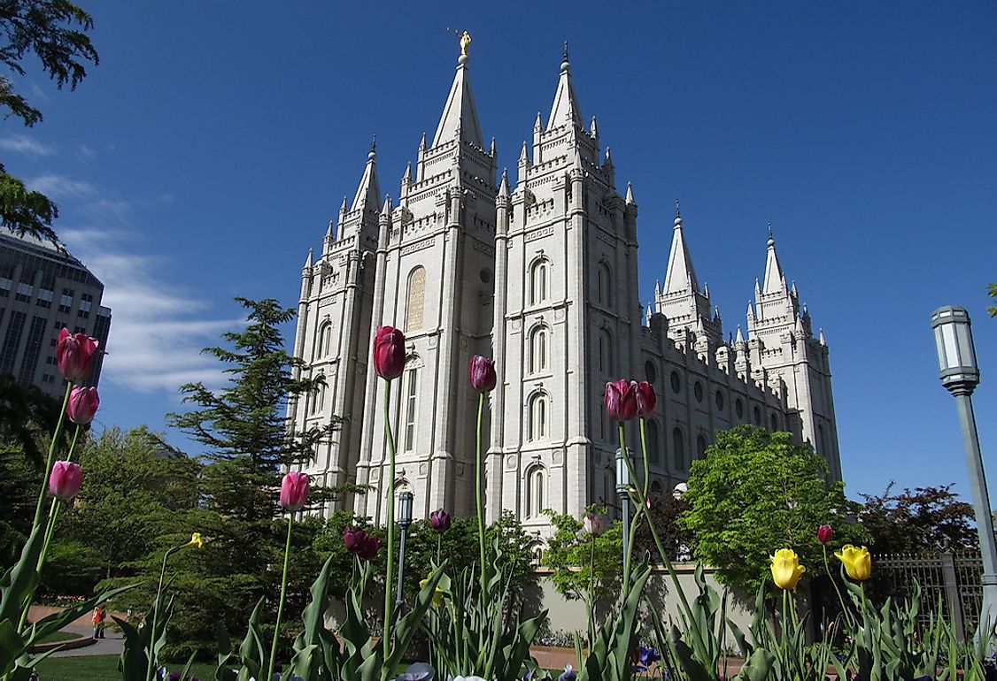 The Salt Lake Temple.