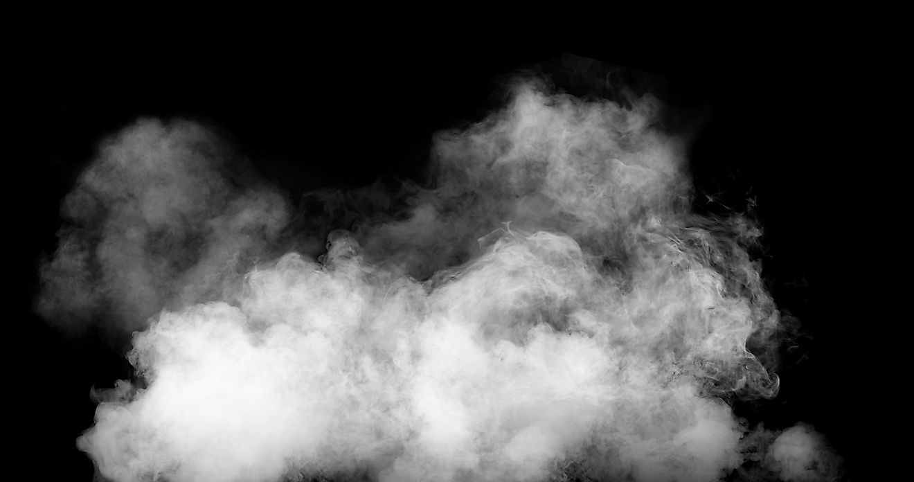 We define smoke as a hot vapor that is made up of liquid particles, gases, and carbonaceous matter.
