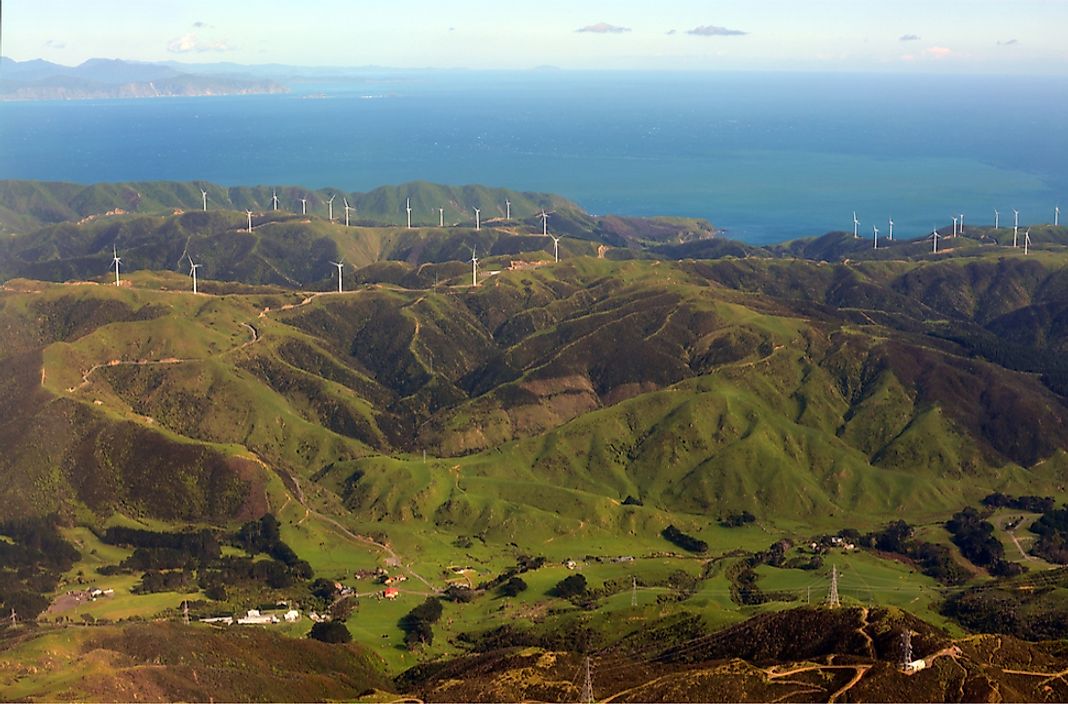 As the world's windiest city, Wellington, New Zealand is ideal for wind farms.