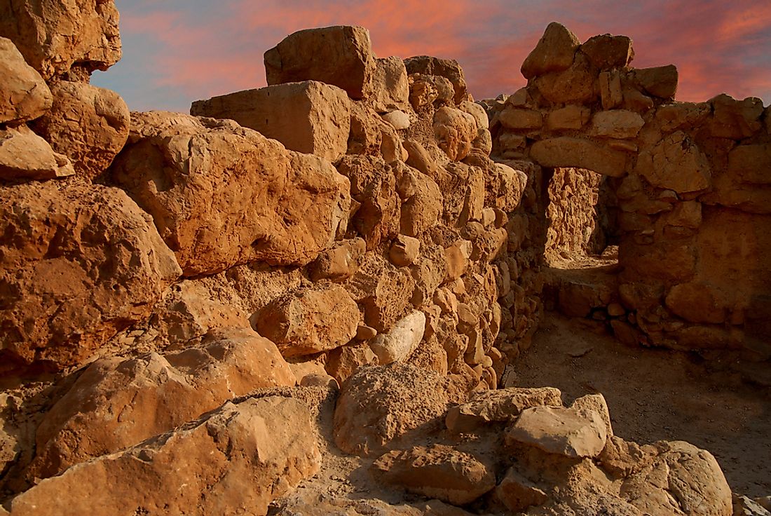 Ancient ruins of Qumran National Park. 