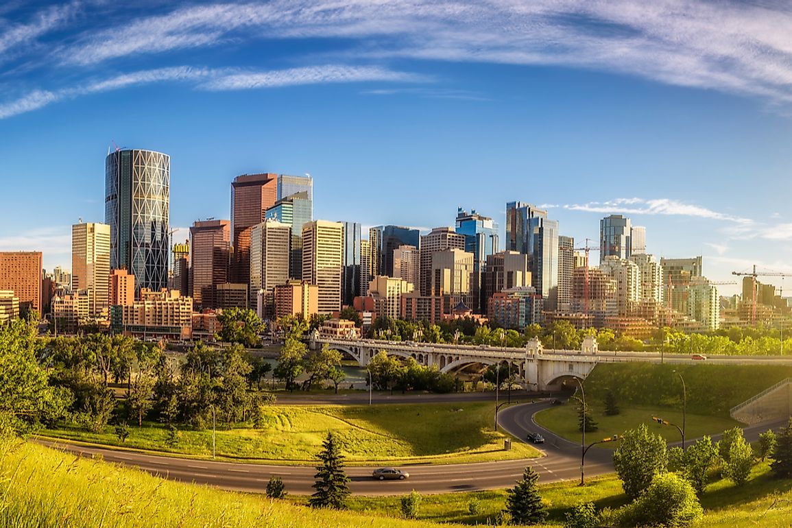 A sunny day in Calgary. 