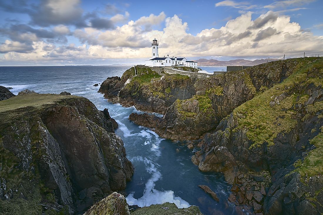 A lighthouse in County Donegal. 