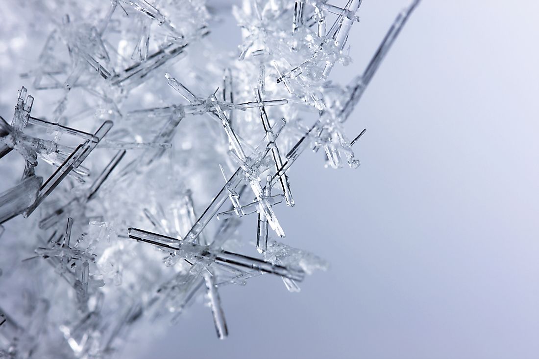Snowflakes are a type of crystal. 