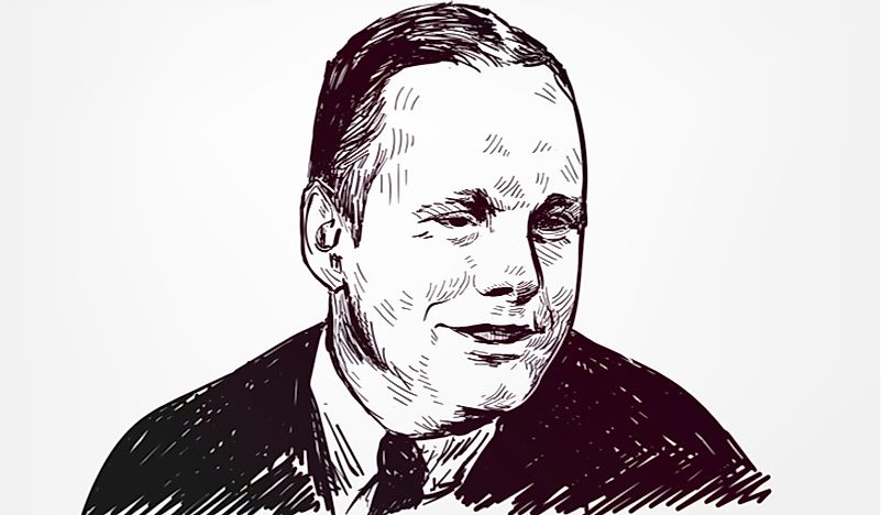 A portrait of Neil Armstrong. Editorial credit: Natata / Shutterstock.com. 