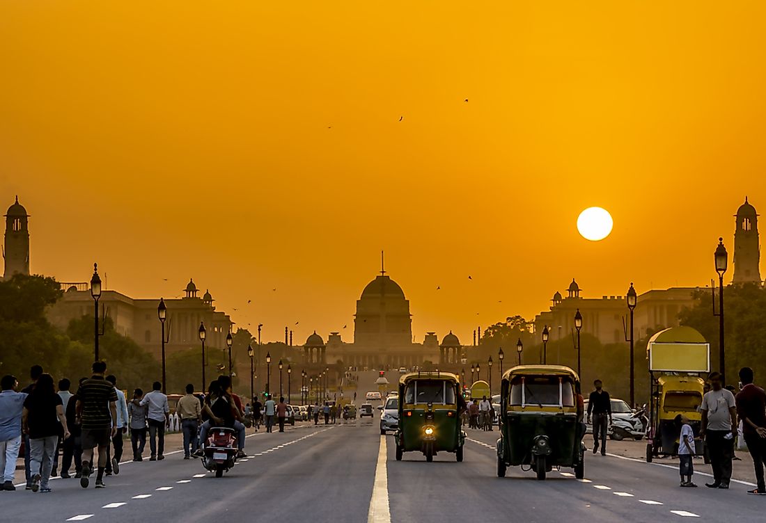 A view of Delhi, India.