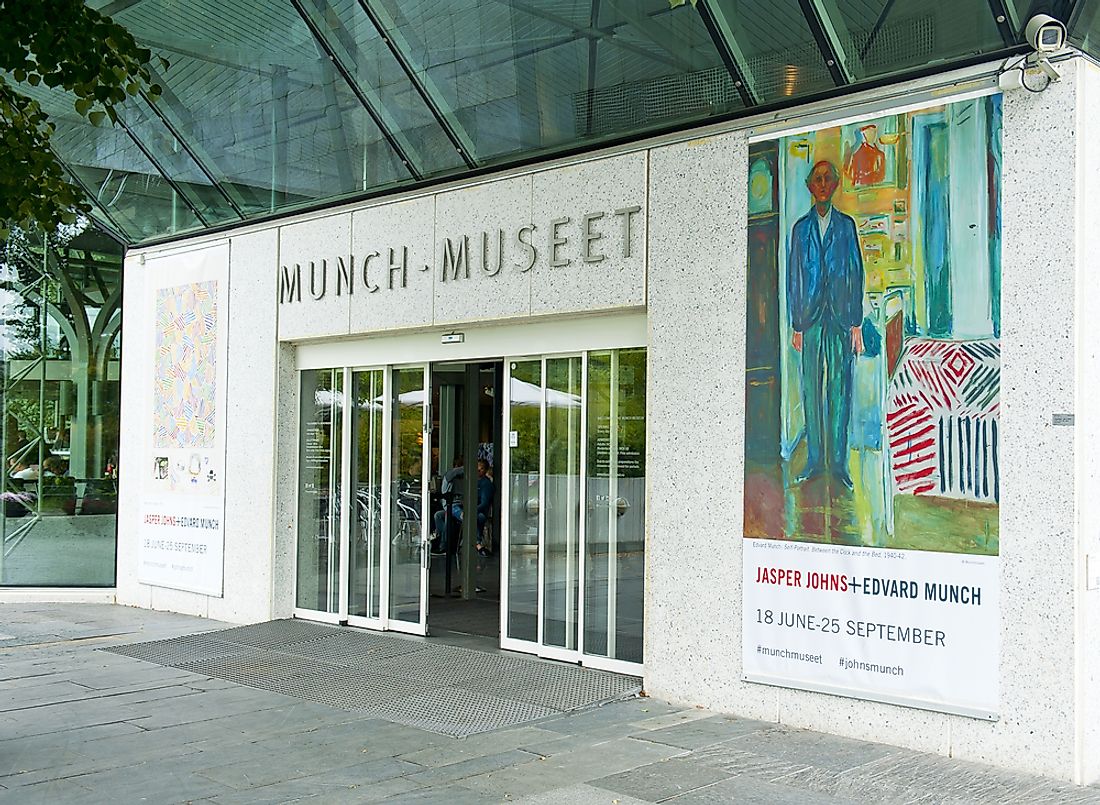 Editorial credit: Evikka / Shutterstock.com. The Munch Museum in Oslo is named for Munch. 