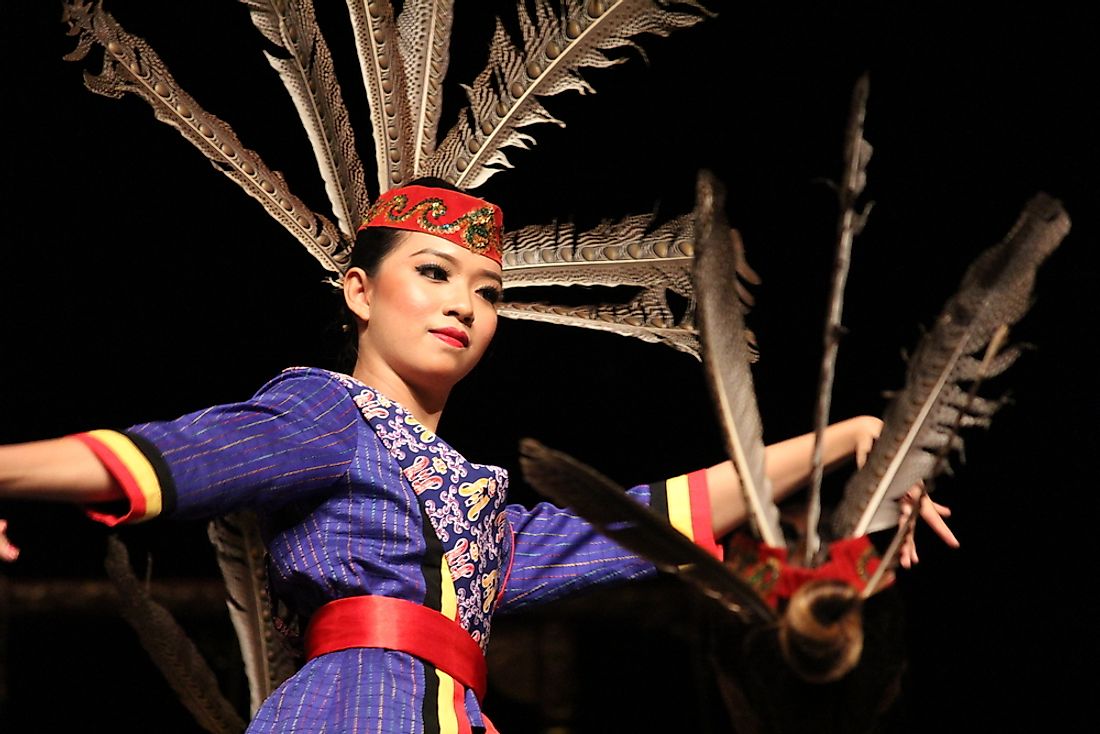 A dancer in a Javanese dance performance. Editorial credit: tirtaperwitasari / Shutterstock.com. 