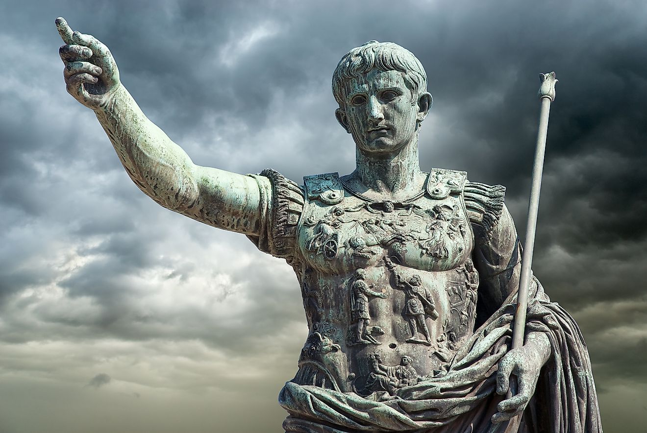 Bronze statue of Emperor Augustus. Image credit: Fabiomax/Shutterstock.com