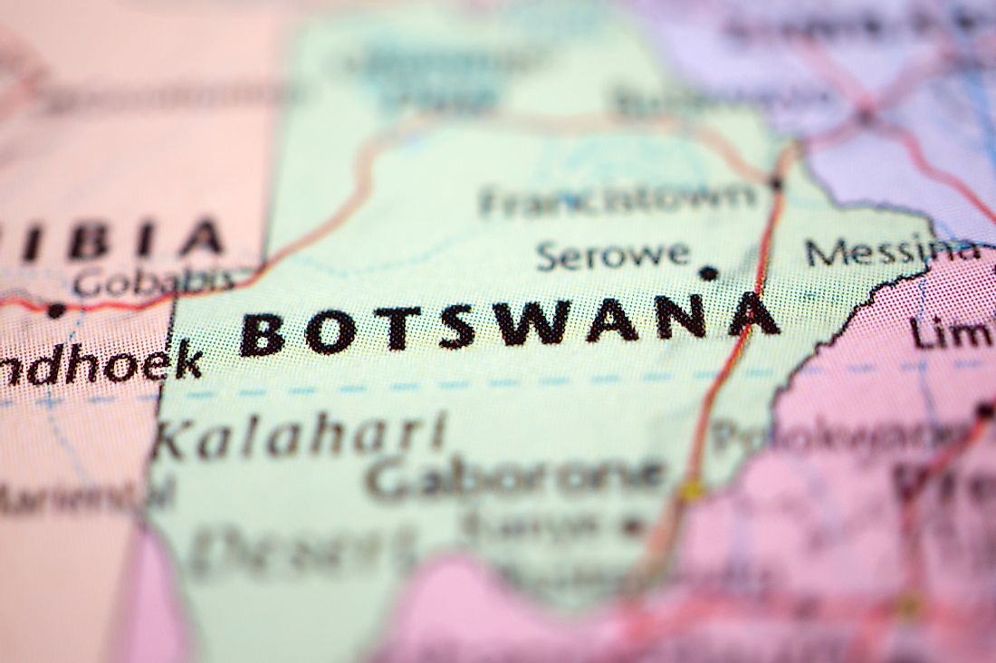 Botswana is a country name that contains 8 letters. 