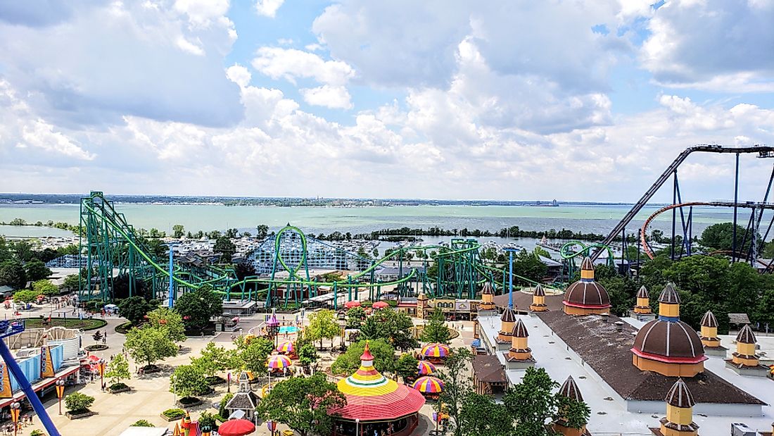 Ohio is known for Cedar Point, "America's Roller Coaster". Editorial credit: Joe Hendrickson / Shutterstock.com.
