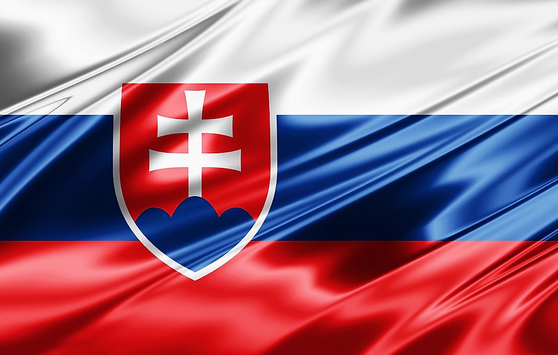 The flag of Slovakia.