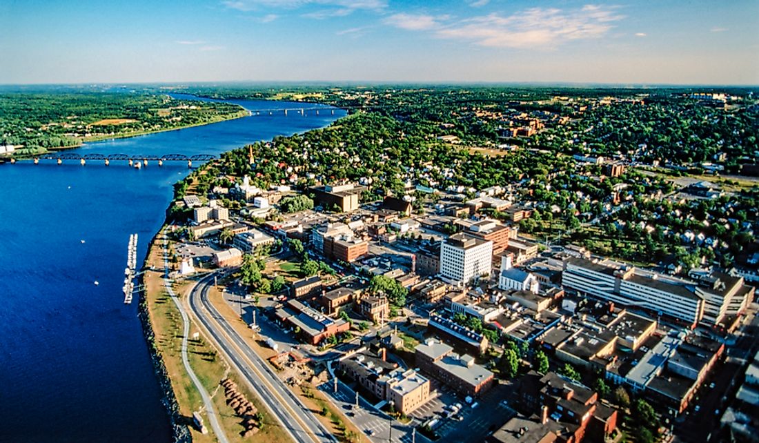 Fredericton is the provincial capital and third-largest city.