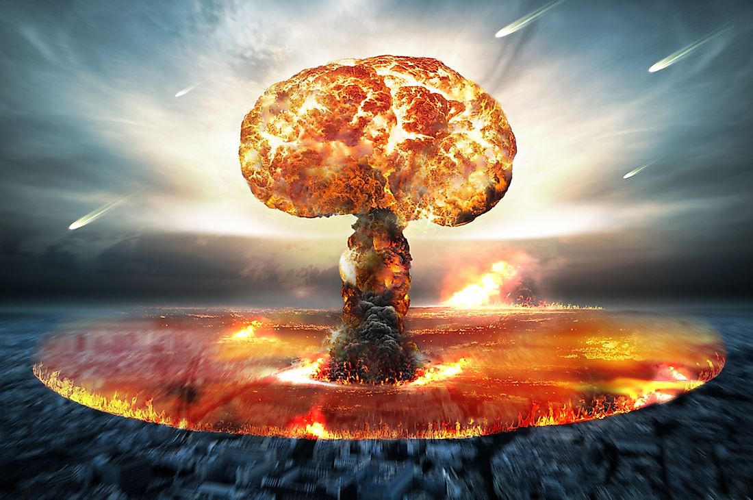 A 3D rendering of nuclear war. 