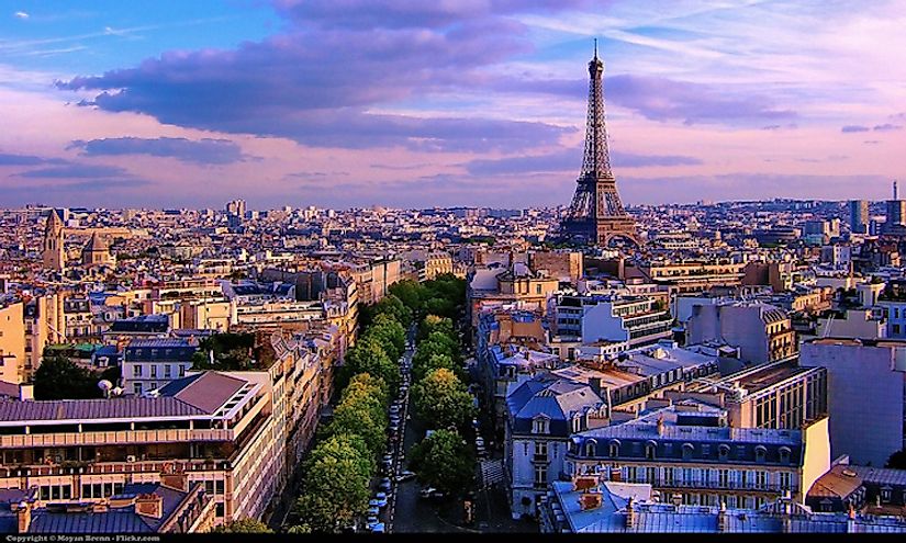 Paris, the capital city of France, houses some of the major attractions of the country like the Eiffel Tower.