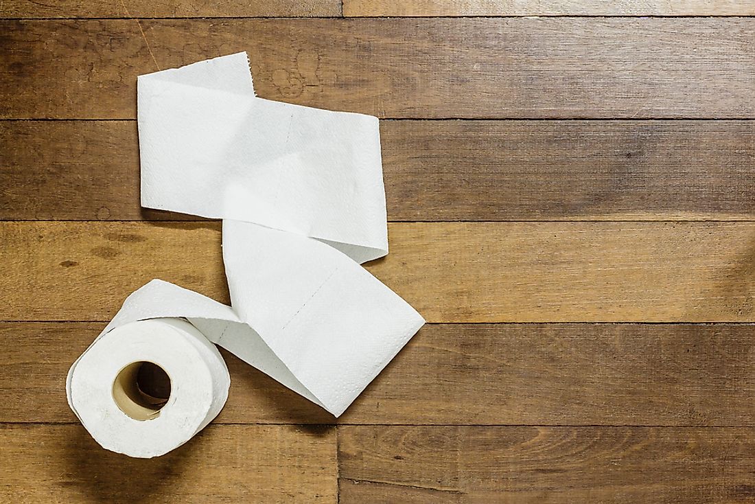 Per capita toilet paper consumption is highest in North America.