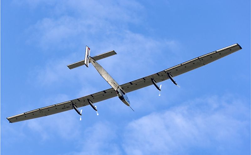 Solar Impulse 2 is a Swiss developed long range experimental solar powered aircraft. Editorial credit: Ryan Fletcher / Shutterstock.com