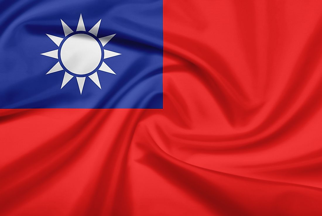 The official flag of Taiwan. 