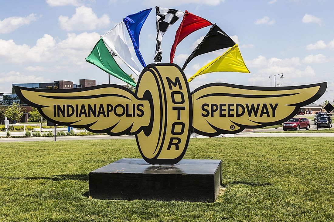 The Indianapolis Motor Speedway, the second largest motor racing venue in the world. Editorial credit: Jonathan Weiss / Shutterstock.com.