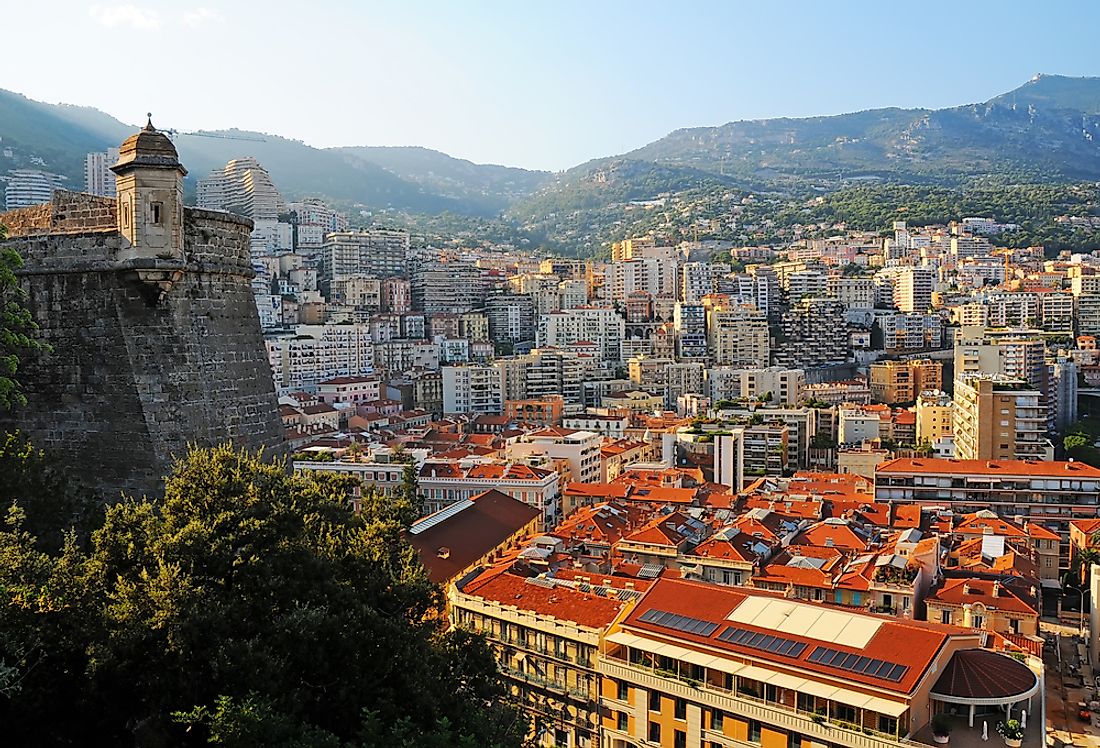 Monaco, the most densely populated country in Europe. 