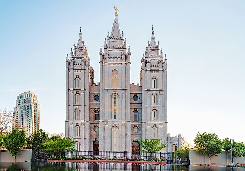 The Salt Lake Mormon Temple in Utah has a floor space of 253,015 square feet, and is one of the most famous churches on earth.