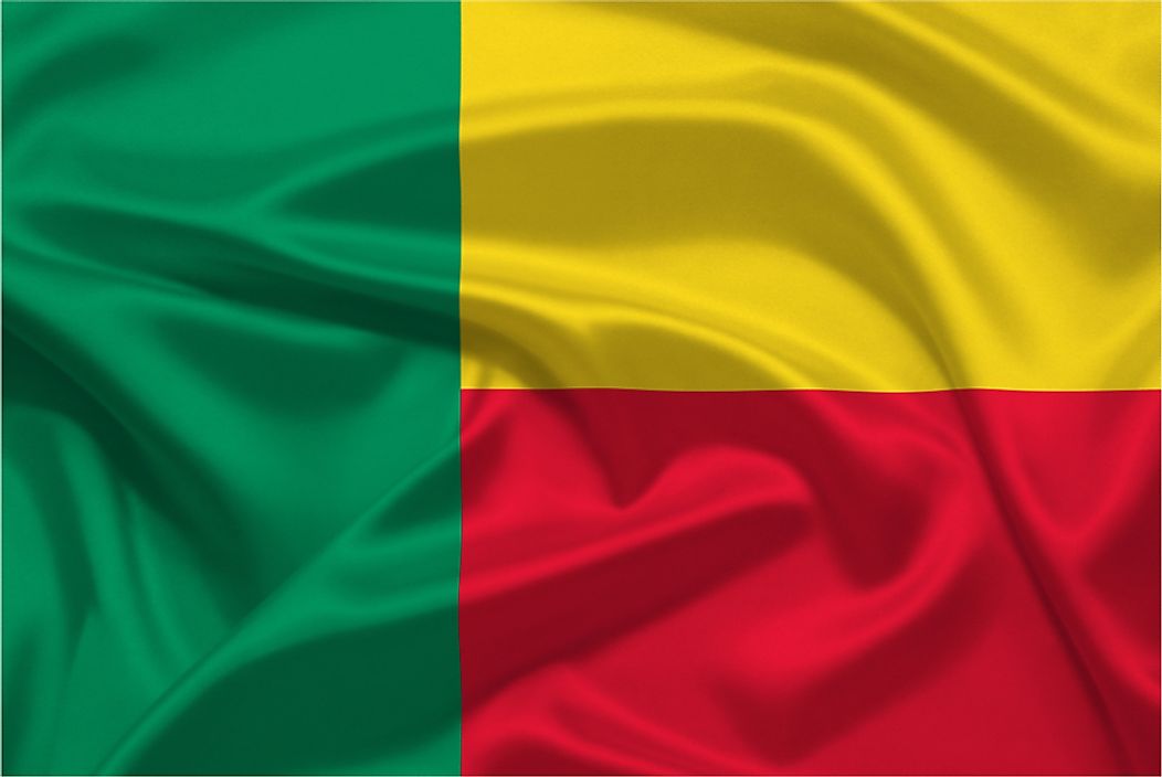The flag of Benin.