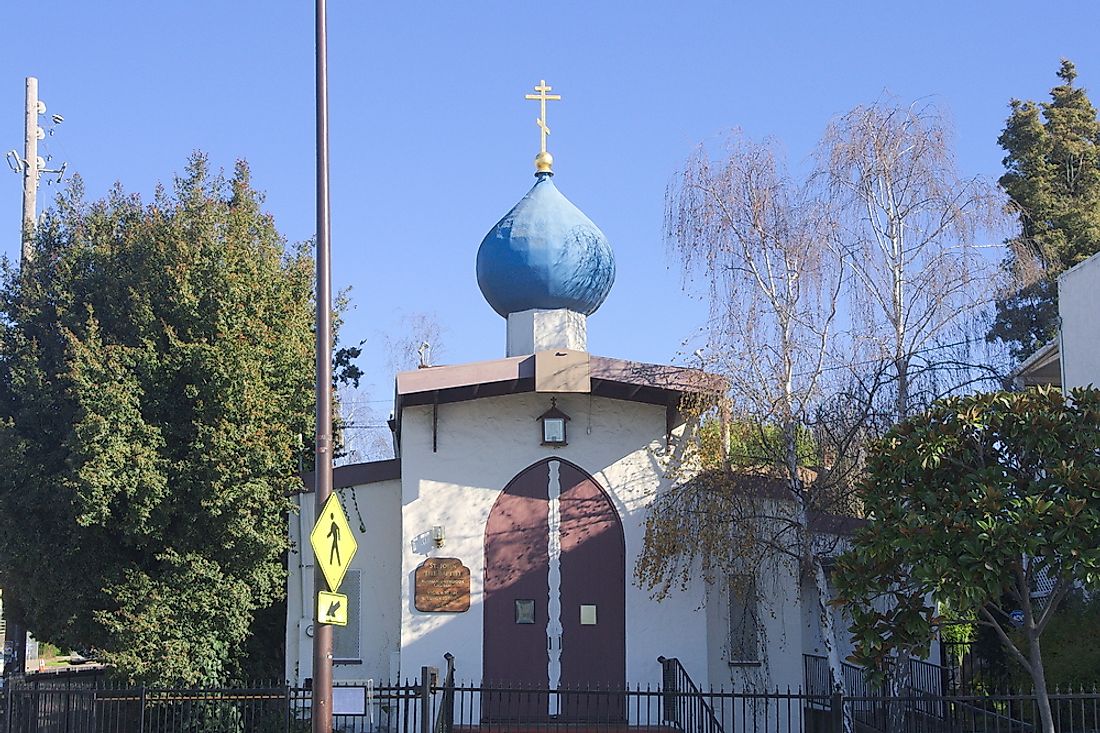 Editorial credit: Todd A. Merport / Shutterstock.com. A Baptist Russian Orthodox Church in Berkeley, California. 