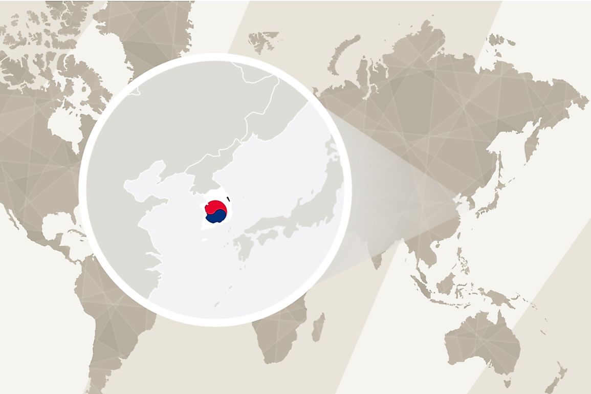 South Korea is bordered by North Korea to the north, as well as by the Yellow Sea to the west, the Sea of Japan to the east, and the Korea Strait to the south. 
