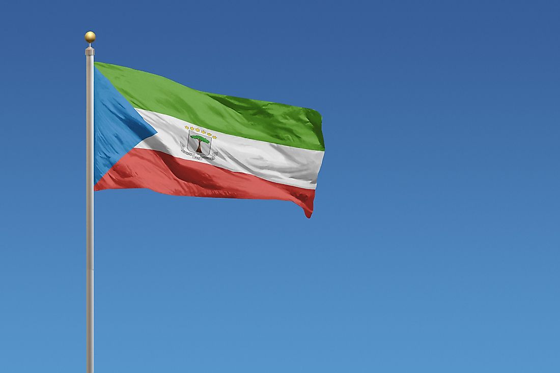 The flag of Equatorial Guinea. 