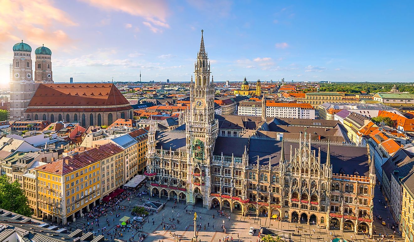 Munich, the largest city in Bavaria.