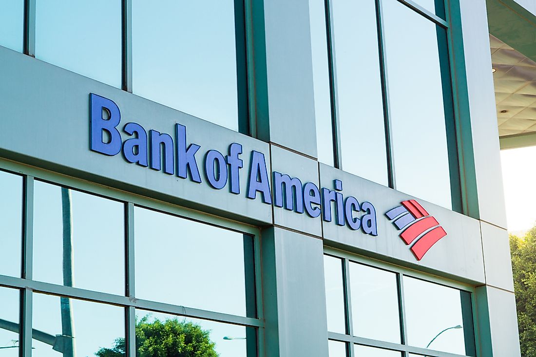 Bank of America is the second largest bank in the United States. Editorial credit: Tero Vesalainen / Shutterstock.com. 