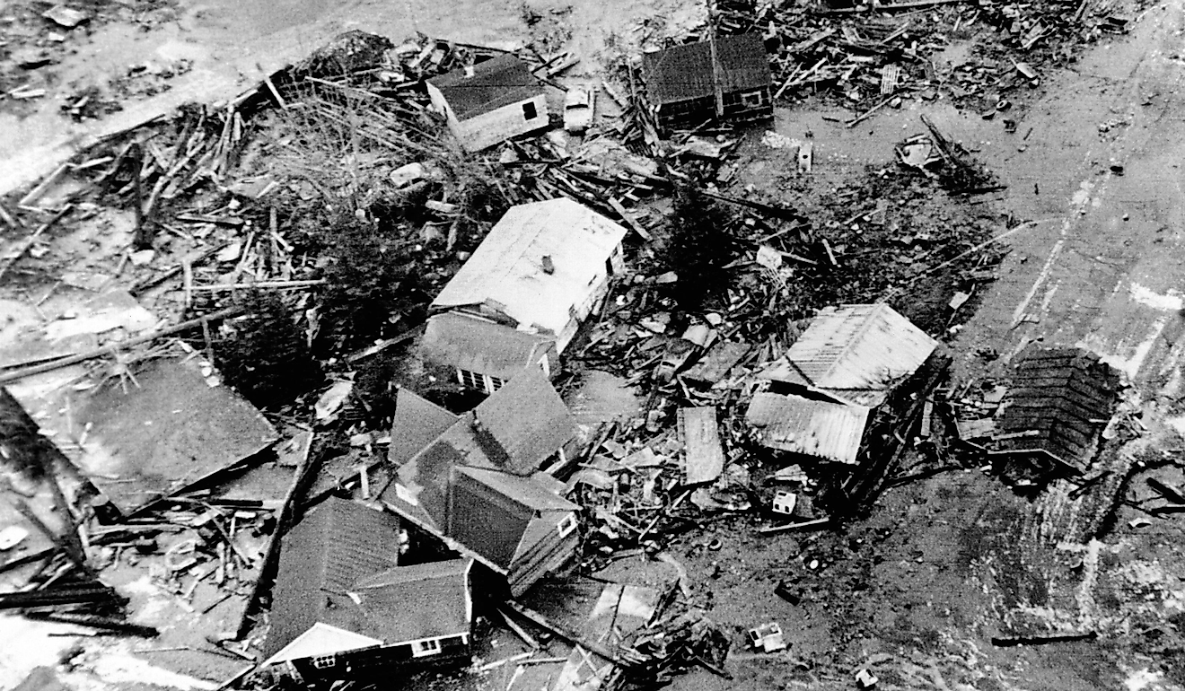 Damage from the devastating 1964 Alaska Earthquake.