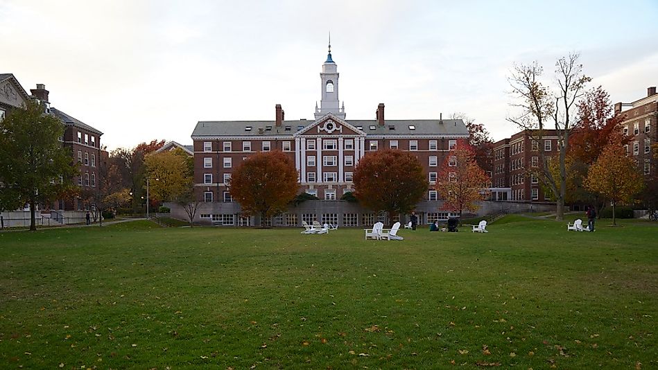 Harvard in Cambridge, Massachusetts, U.S.A. is often ranked alongside other "Ivy League" schools in New England as being among the best universities in the world.