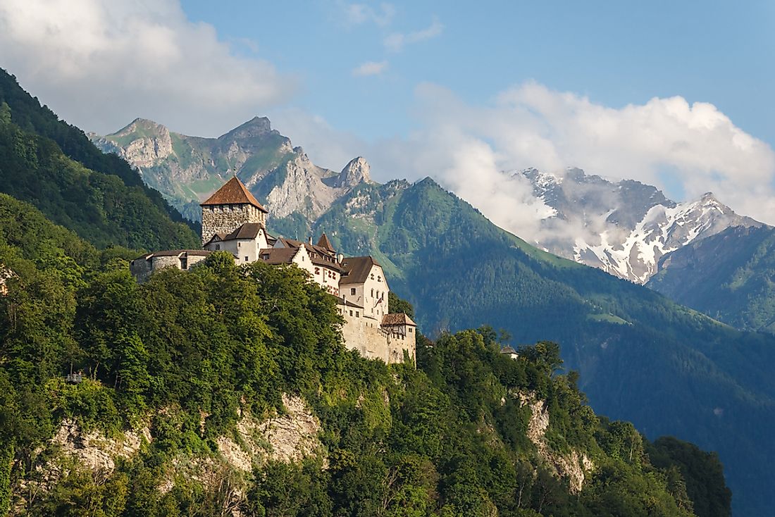 Vaduz castle in the capital of Liechtenstein. 