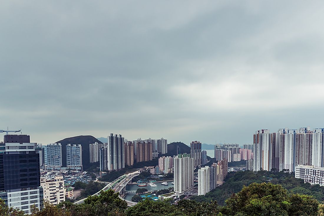 Ap Lei Chau, Hong Kong, is one of the world's most densely populated islands. 