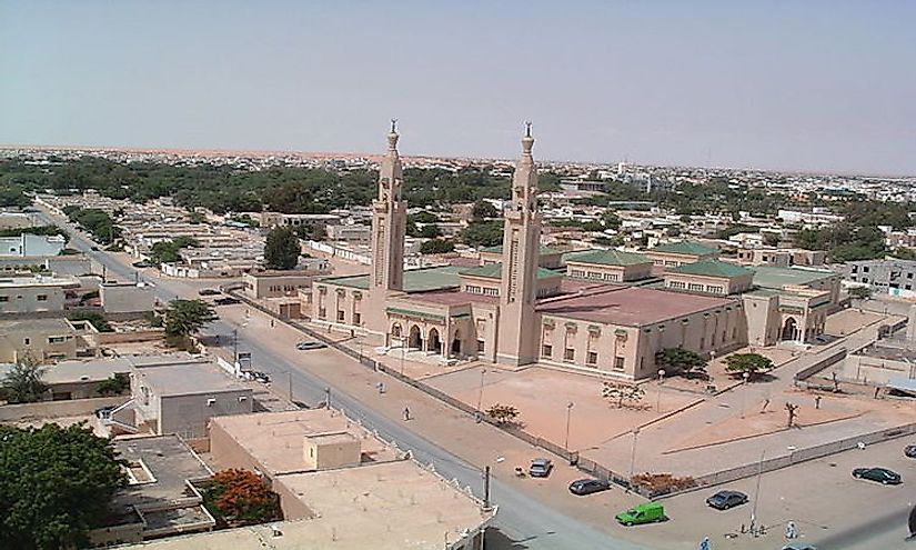 The Grand Mosque in Nouakchott, Mauritania's biggest city.