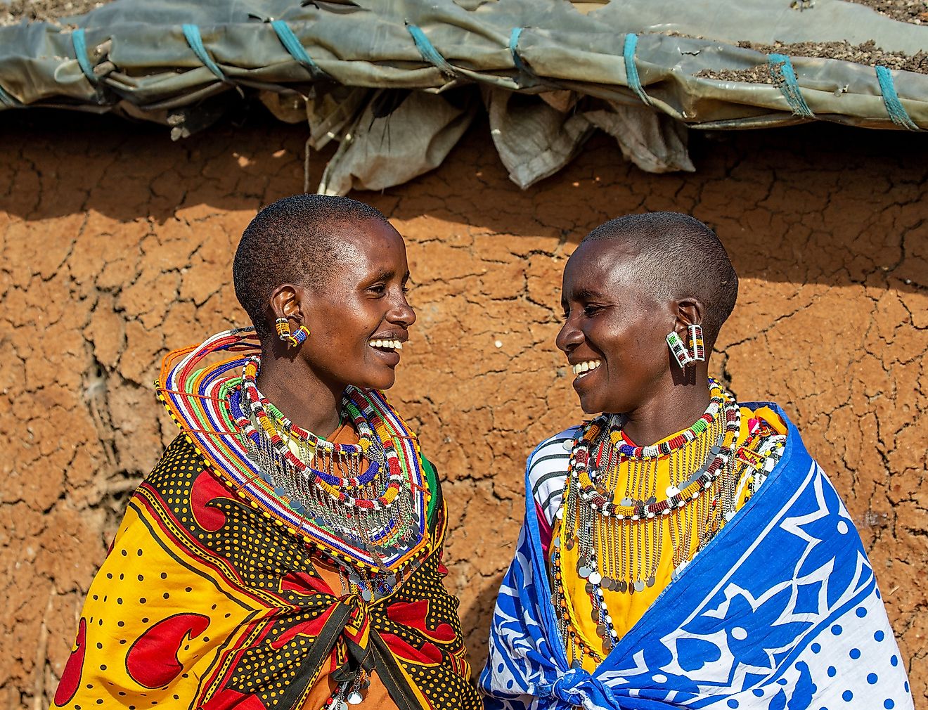 Maasai women in Tanzania in their traditional dress. Image credit: GUDKOV ANDREY/Shutterstock.com