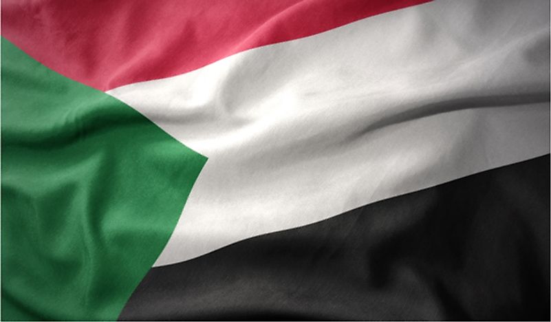 The flag of Sudan. 