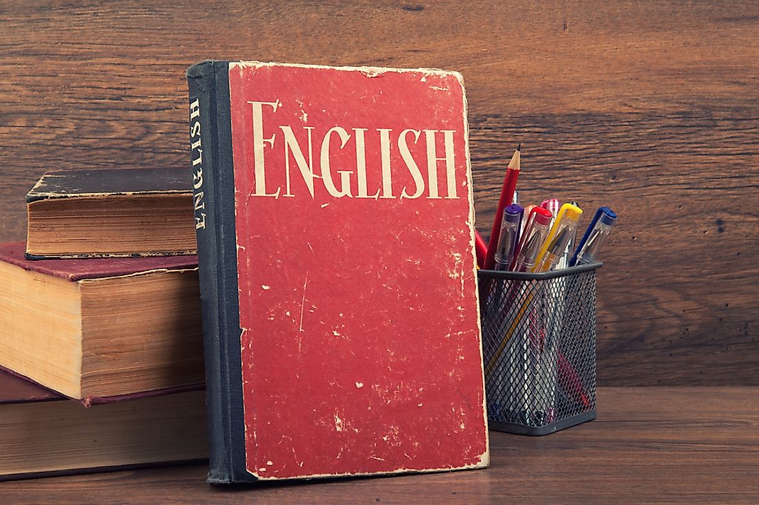 English is commonly learned as a second language. 