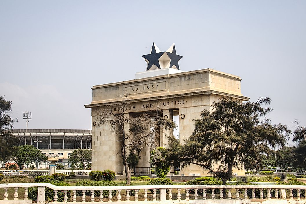 Independence Arch in Accra, Ghana.