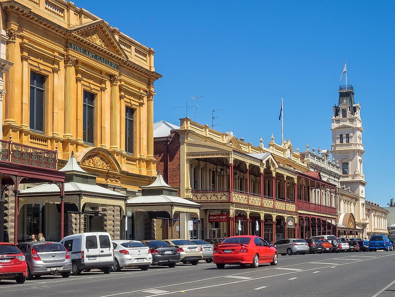 Ballarat, Victoria: Grand old buildings in Lydiard Street
