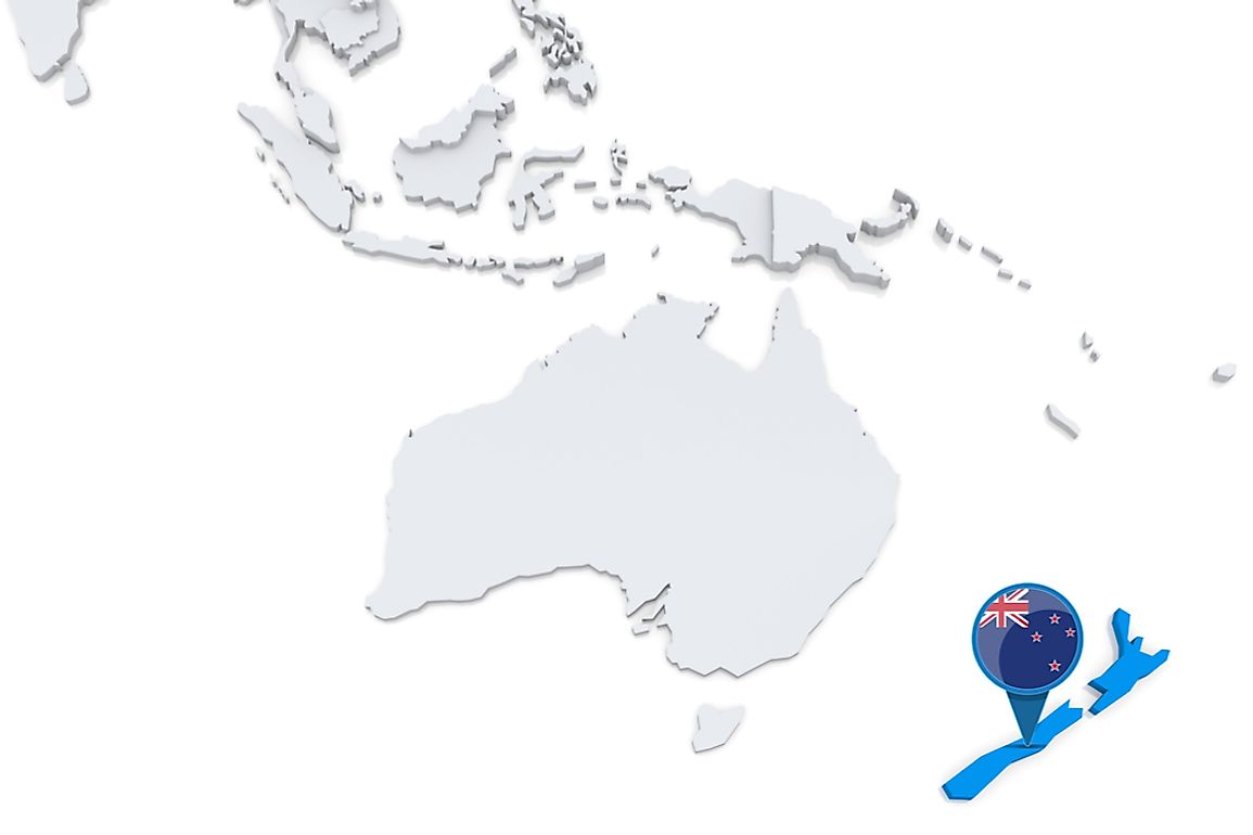 New Zealand is located approximately 1500 km east of Australia.
