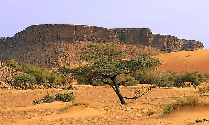 Mountains in the Adrar region of Mauritania.